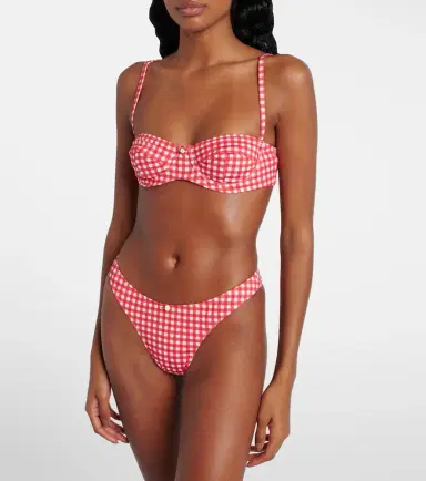 Bananhot Lenny gingham bikini top | Thumbnail 3