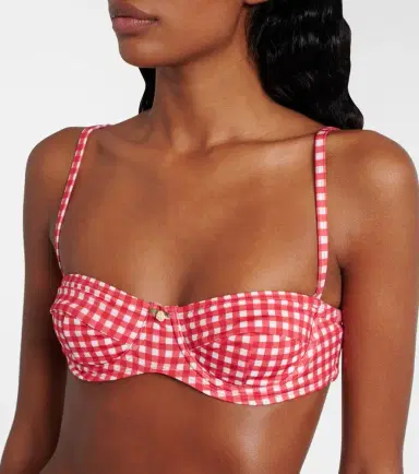 Bananhot Lenny gingham bikini top | Thumbnail 4