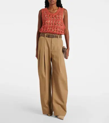 Brunello Cucinelli Jute and cotton-blend sweater vest | Thumbnail 3