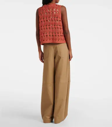 Brunello Cucinelli Jute and cotton-blend sweater vest | Thumbnail 4