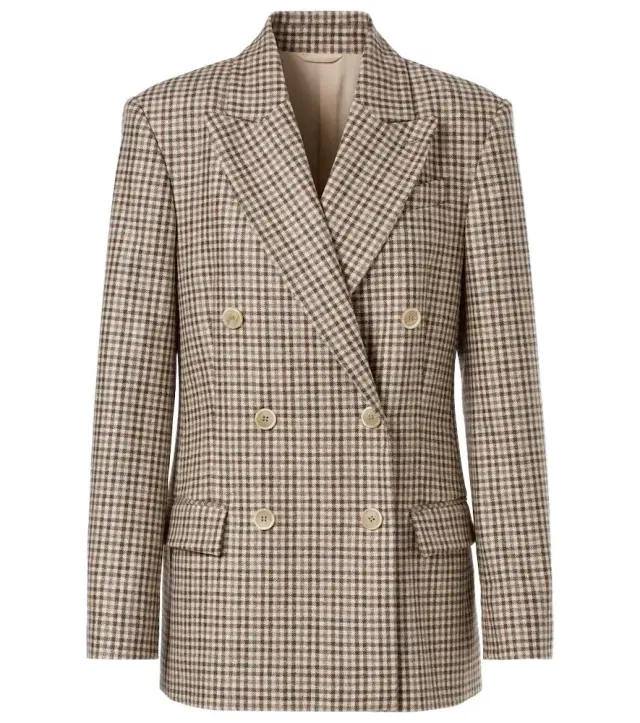 Brunello Cucinelli Checked virgin wool blazer