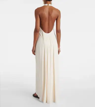 Bananhot Carrie halterneck jersey maxi dress | Thumbnail 3