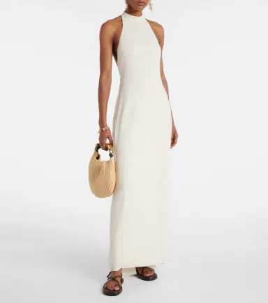 Bananhot Carrie halterneck jersey maxi dress | Thumbnail 5