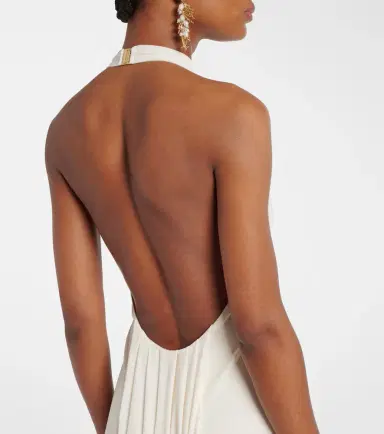 Bananhot Carrie halterneck jersey maxi dress | Thumbnail 6