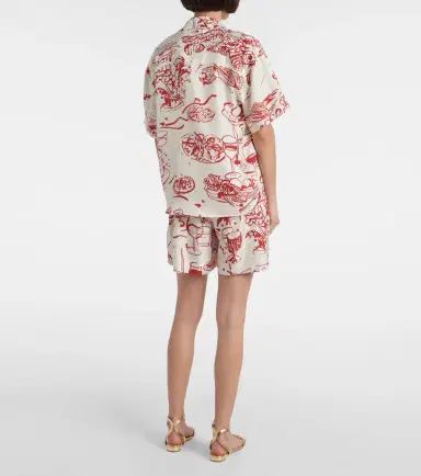 ASCENO Pragua printed silk twill shirt | Thumbnail 3