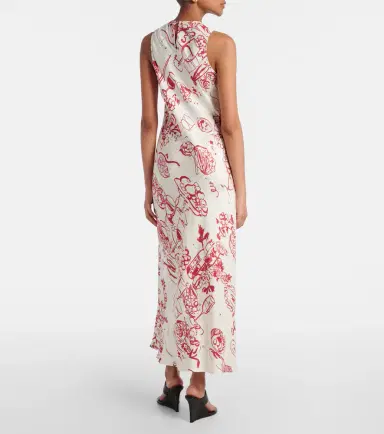ASCENO Printed silk maxi dress | Thumbnail 2