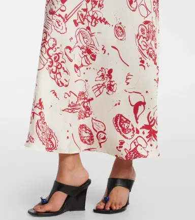 ASCENO Printed silk maxi dress | Thumbnail 5