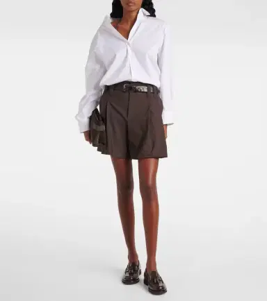 Brunello Cucinelli Monili wool-blend Bermuda shorts | Thumbnail 2