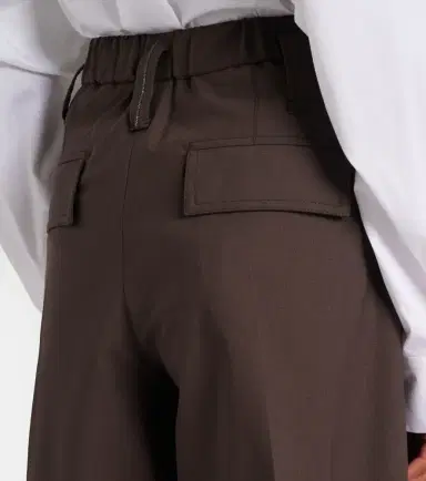 Brunello Cucinelli Monili wool-blend Bermuda shorts | Thumbnail 3