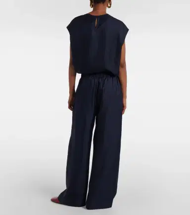 ASCENO Isola silk wide-leg pants | Thumbnail 2