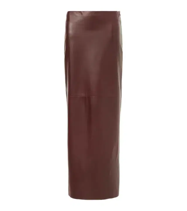 Brunello Cucinelli Leather maxi skirt