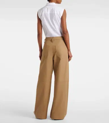 Brunello Cucinelli Monili cotton wide-leg pants | Thumbnail 2