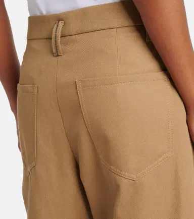 Brunello Cucinelli Monili cotton wide-leg pants | Thumbnail 3