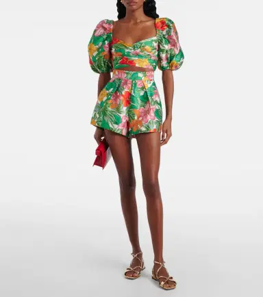 Alemais Alémais Amelia printed high-rise shorts | Thumbnail 2 Alemais Alémais Amelia printed high-rise shorts | Thumbnail 2