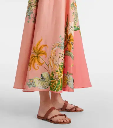 Alemais Alémais Anika floral linen maxi dress | Thumbnail 4 Alemais Alémais Anika floral linen maxi dress | Thumbnail 4