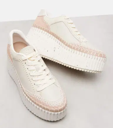 Chloe Chloé Nama leather wedge sneakers | Thumbnail 3