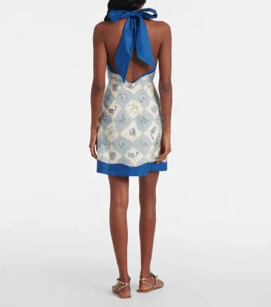 Alemais Alémais Pia printed linen minidress | Thumbnail 3