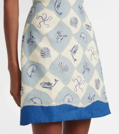 Alemais Alémais Pia printed linen minidress | Thumbnail 5