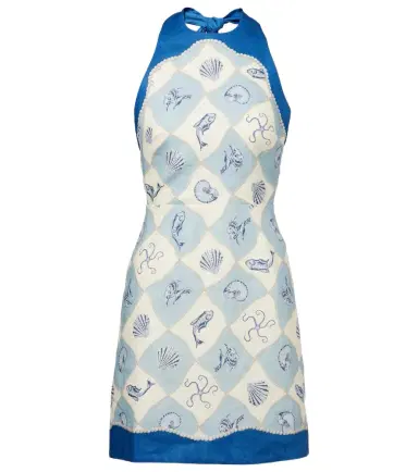 Alemais Alémais Pia printed linen minidress | Thumbnail 1
