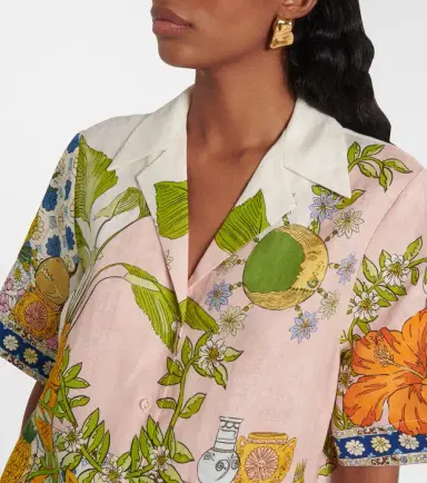 Alemais Alémais Hazel printed linen shirt | Thumbnail 2