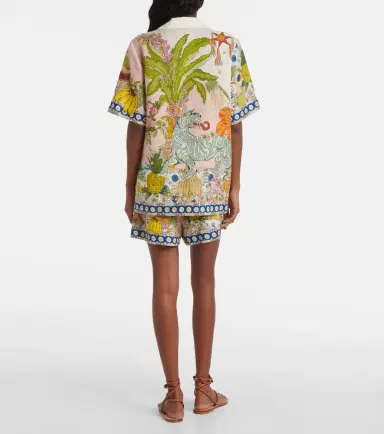 Alemais Alémais Hazel printed linen shirt | Thumbnail 3
