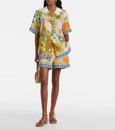 Alemais Alémais Hazel printed linen shirt | Thumbnail 5