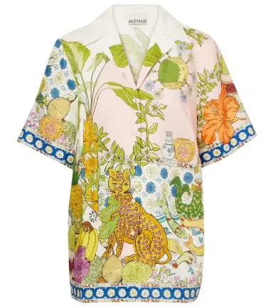 Alemais Alémais Hazel printed linen shirt | Thumbnail 1