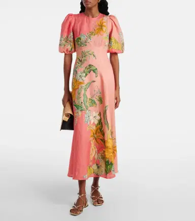 Alemais Alémais Anika floral linen maxi dress | Thumbnail 2