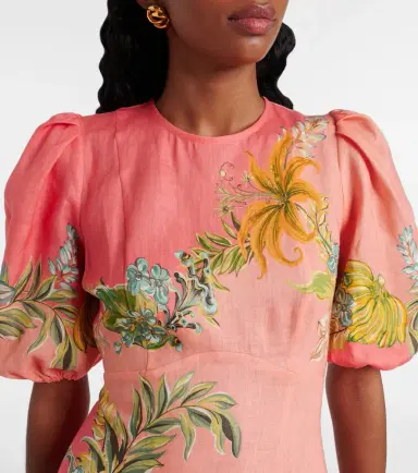 Alemais Alémais Anika floral linen maxi dress | Thumbnail 3