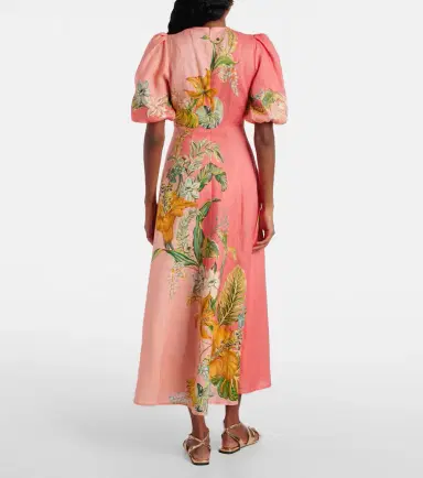 Alemais Alémais Anika floral linen maxi dress | Thumbnail 4