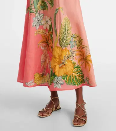 Alemais Alémais Anika floral linen maxi dress | Thumbnail 5