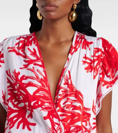 Melissa Odabash Jess printed tiered minidress | Thumbnail 2