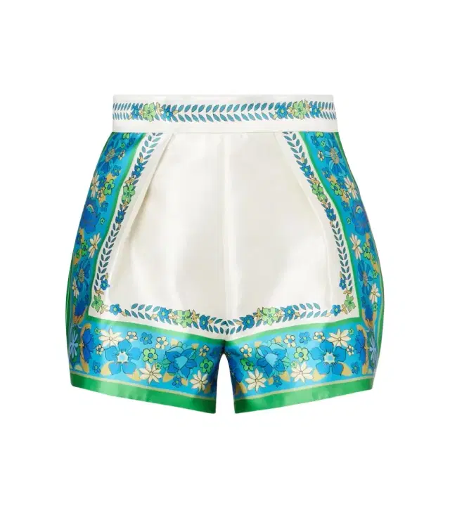 Alemais Alémais Vivianna printed high-rise shorts