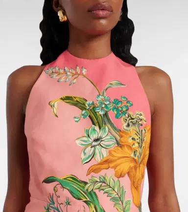 Alemais Alémais Anika floral linen minidress | Thumbnail 3