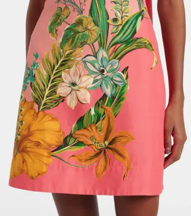 Alemais Alémais Anika floral linen minidress | Thumbnail 5