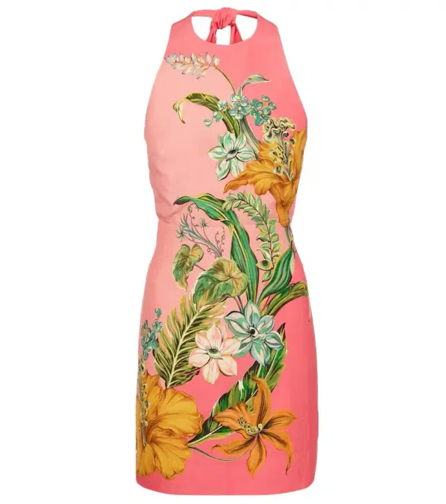 Alemais Alémais Anika floral linen minidress