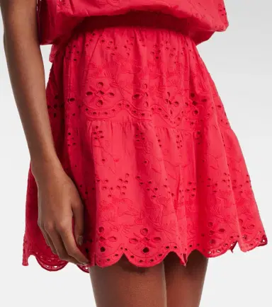 Melissa Odabash Collette embroidered cotton minidress | Thumbnail 5
