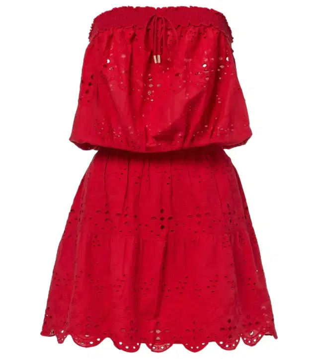 Melissa Odabash Collette embroidered cotton minidress