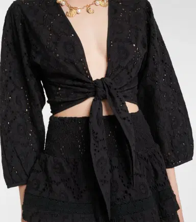 Melissa Odabash Pia cotton lace top | Thumbnail 5