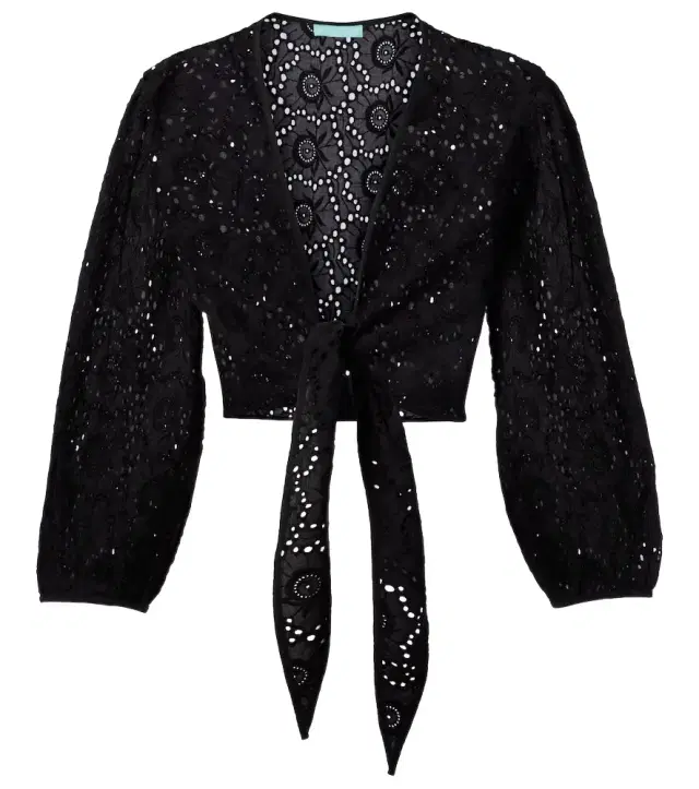 Melissa Odabash Pia cotton lace top