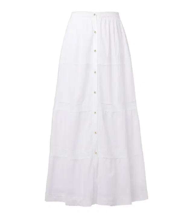 Melissa Odabash Cate lace-trimmed cotton maxi skirt