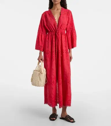 Melissa Odabash Tallulah embroidered cotton kaftan | Thumbnail 5