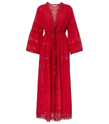 Melissa Odabash Tallulah embroidered cotton kaftan | Thumbnail 1