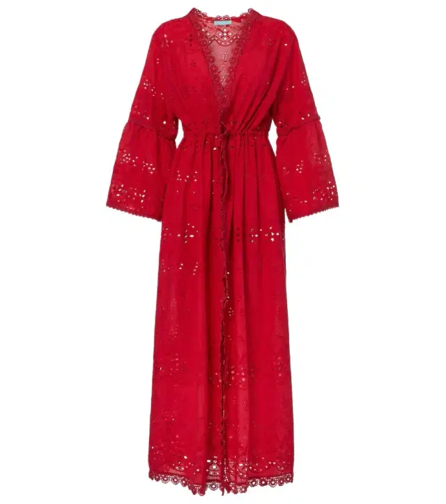 Melissa Odabash Tallulah embroidered cotton kaftan