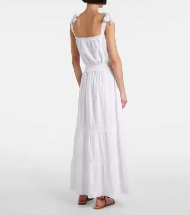 Melissa Odabash Giulia lace-trimmed cotton top | Thumbnail 2