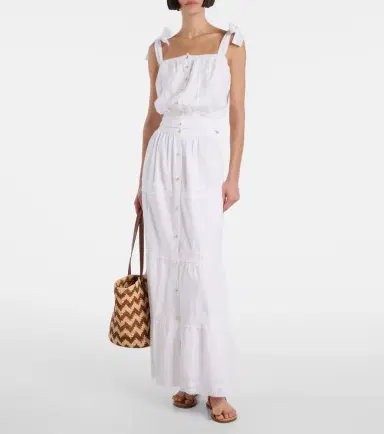 Melissa Odabash Giulia lace-trimmed cotton top | Thumbnail 3