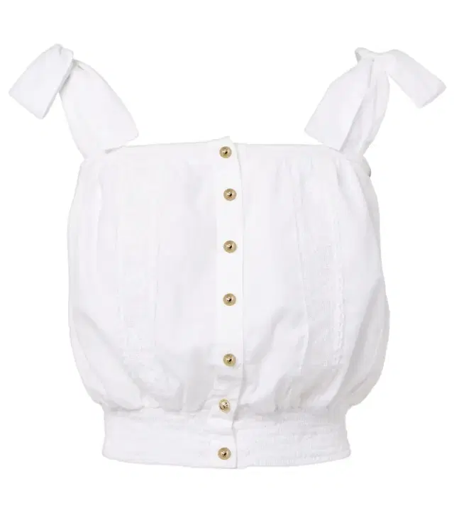 Melissa Odabash Giulia lace-trimmed cotton top