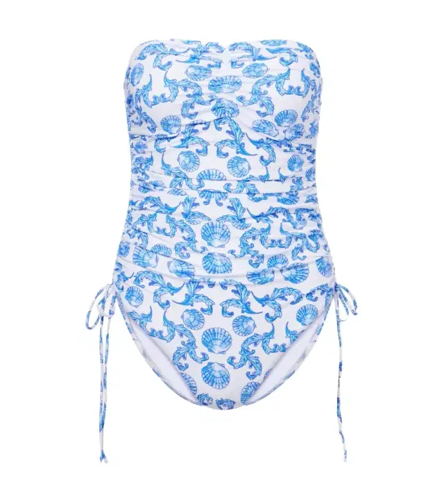 Melissa Odabash Sydney ruched printed swimsuit