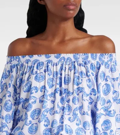 Melissa Odabash Micha printed tiered minidress | Thumbnail 4