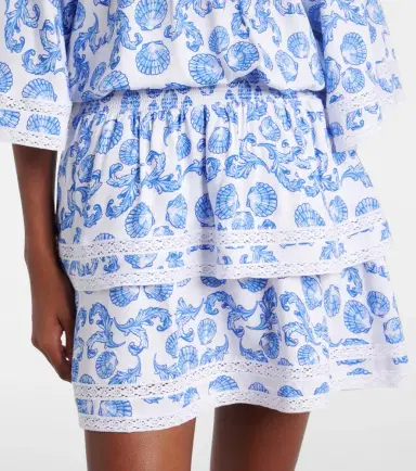 Melissa Odabash Micha printed tiered minidress | Thumbnail 5